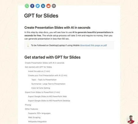 GPT For Slides AI Tool Info Reviews Alternatives Sayhi2 Ai