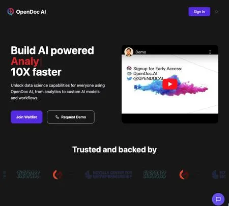 Opendoc Ai Tool Info Reviews Alternatives Sayhi Ai