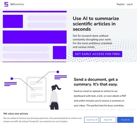 Scisummary AI Tool Info Reviews Alternatives Sayhi2 Ai