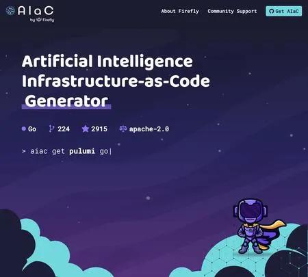 Screenshot of the site of Aiac.dev