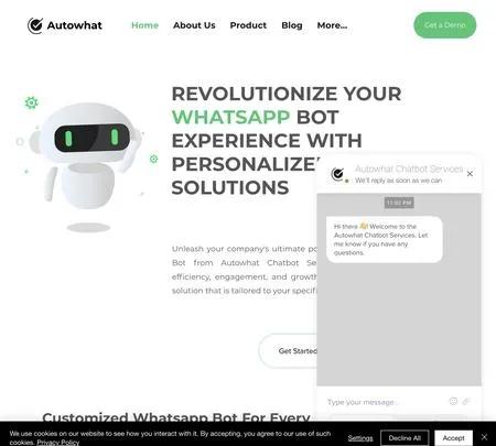 Screenshot of the site of Autowhat