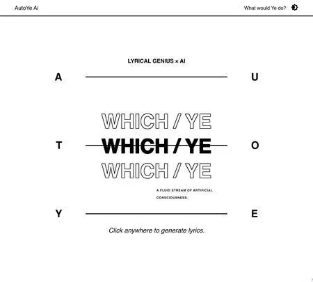 Screenshot of the site of Auto Ye AI