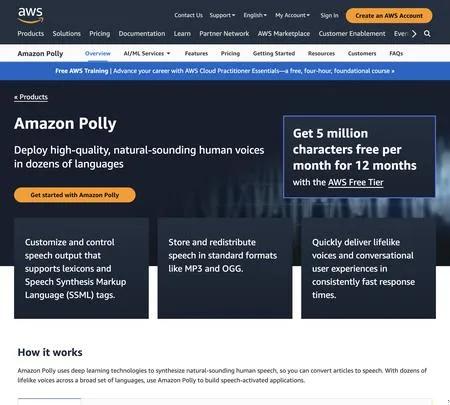 Screenshot of the site of Amazon Honeycode