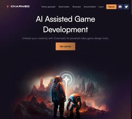 Screenshot of the site of Charmed