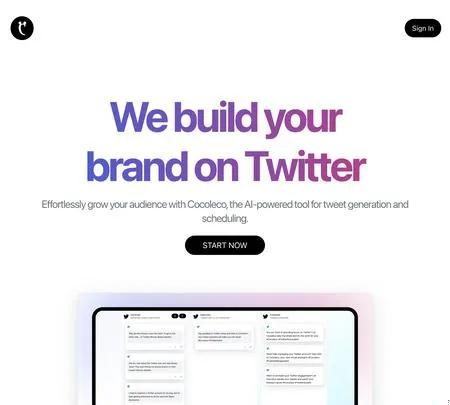 Screenshot of the site of Cocoleco