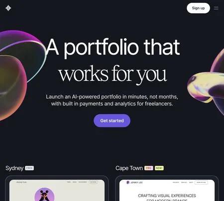 Screenshot of the site of Contra