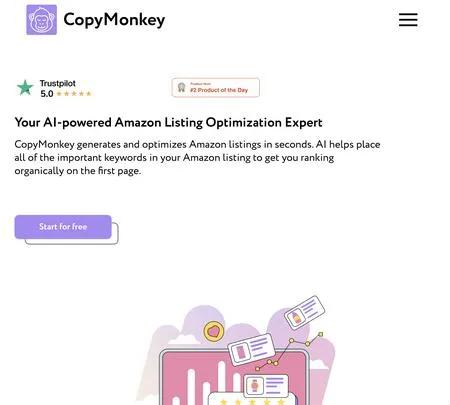 Screenshot of the site of CopyMonkey