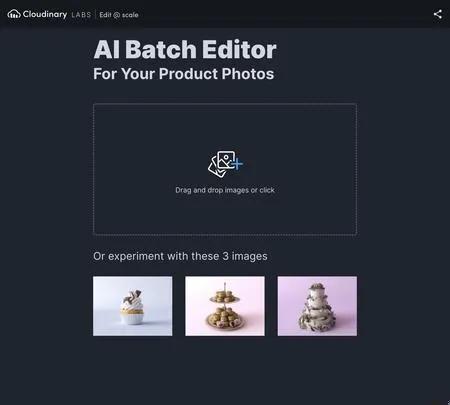 Screenshot of the site of Edit At Scale