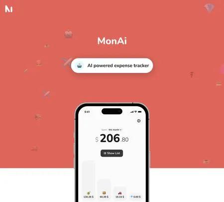 Screenshot of the site of MonAI