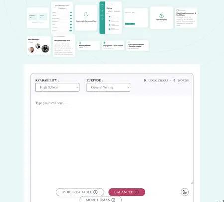 Screenshot of the site of GptSafe
