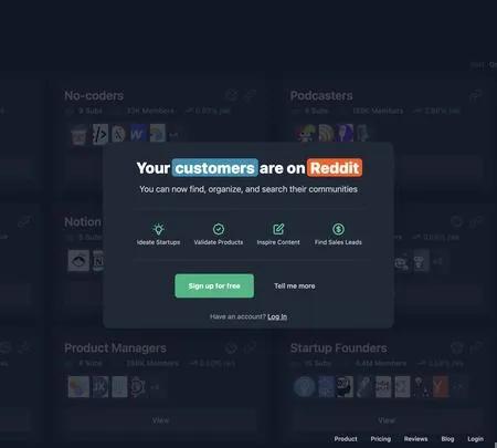 Screenshot of the site of Gummy Search