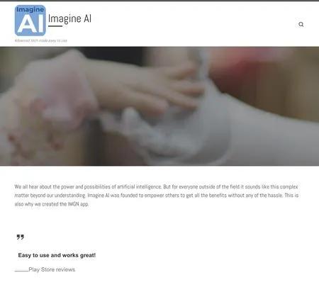 Screenshot of the site of IMGN - Image Engine