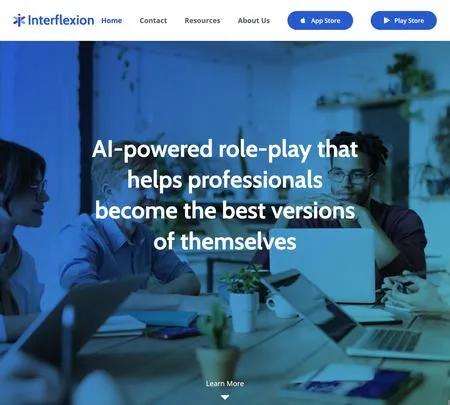 Screenshot of the site of Interflexion