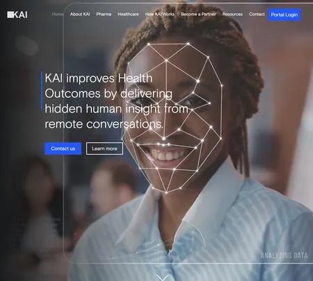 Screenshot of the site of Kai