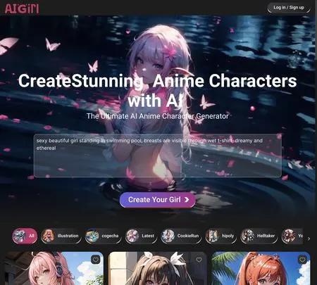 Screenshot of the site of KawaAI