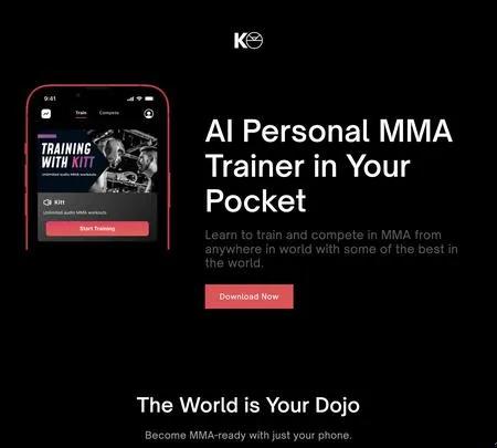 Screenshot of the site of Kayyo