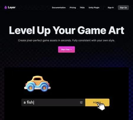 Screenshot of the site of Layer AI
