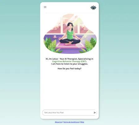 Screenshot of the site of Lotus