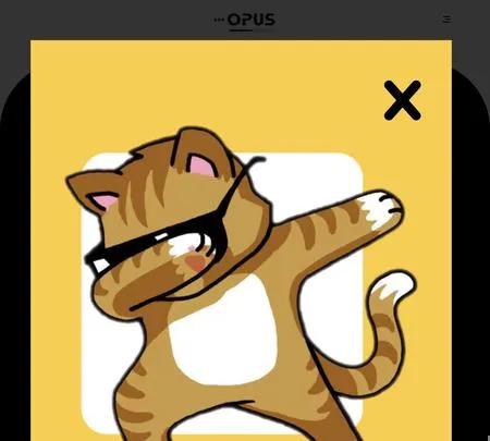 Screenshot of the site of Opus