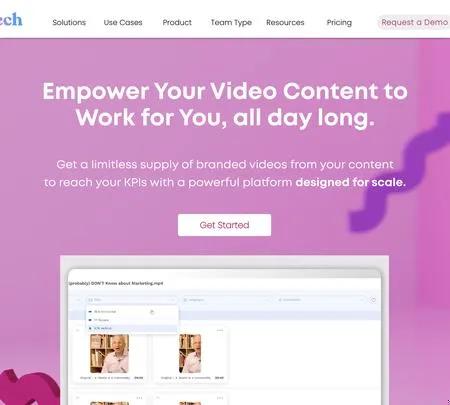 Screenshot of the site of PEECH