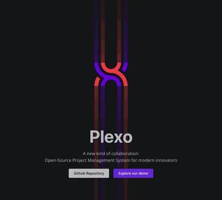 Screenshot of the site of Plexo