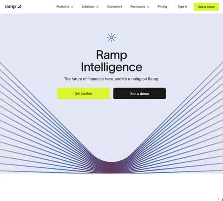 Screenshot of the site of Ramp