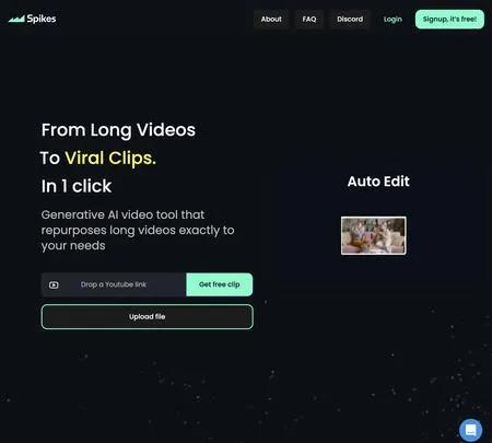 Screenshot of the site of Spikes Studio