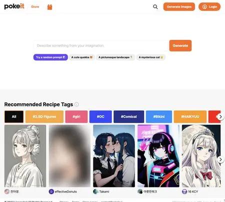 Screenshot of the site of Sporky