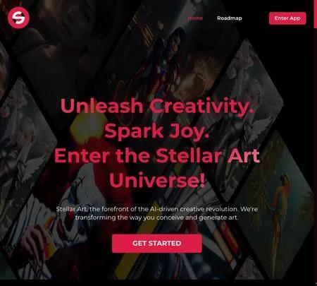 Screenshot of the site of StellartAI