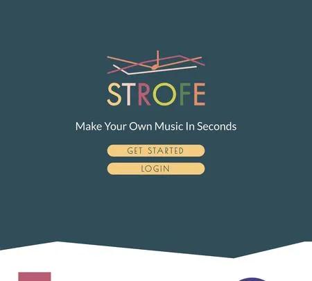 Screenshot of the site of Strofe