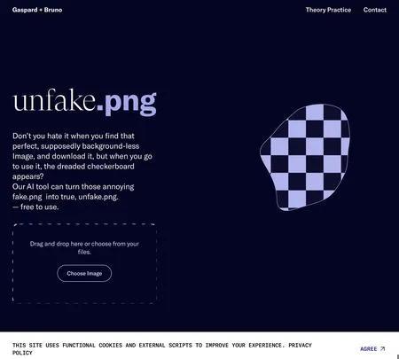 Screenshot of the site of Unfake.png