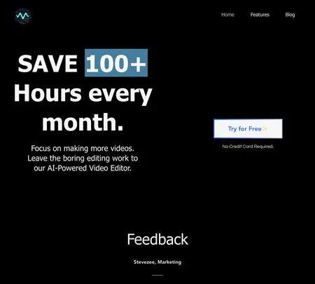 Screenshot of the site of Snapy