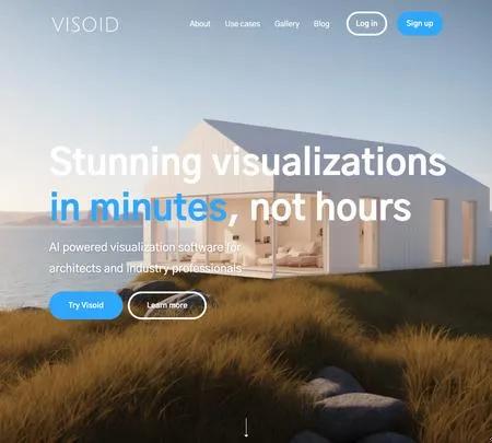 Screenshot of the site of Visoid