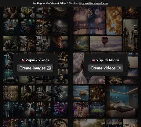Screenshot of the site of Vispunk