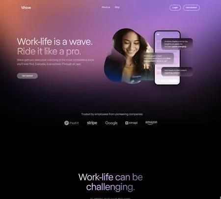Screenshot of the site of Wave AI