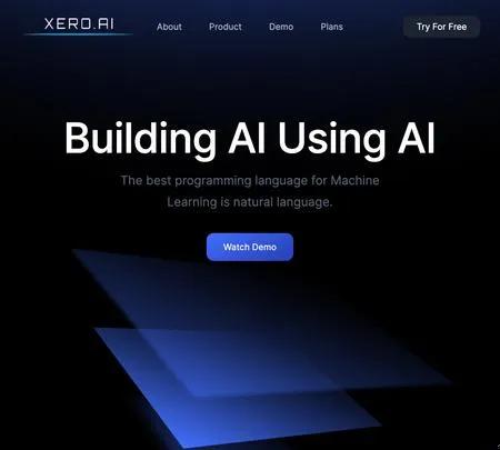 Screenshot of the site of Xero