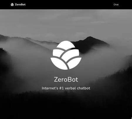 Screenshot of the site of Zerobot