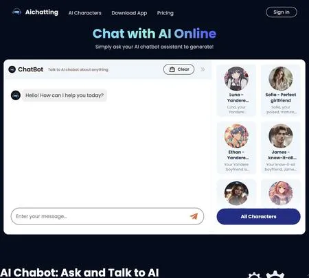 best free ai chatting websites