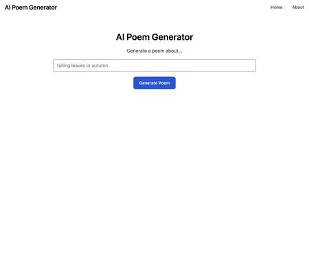 AI Poem Generator - AI Tool Info, Reviews, Alternatives | Sayhi2.ai