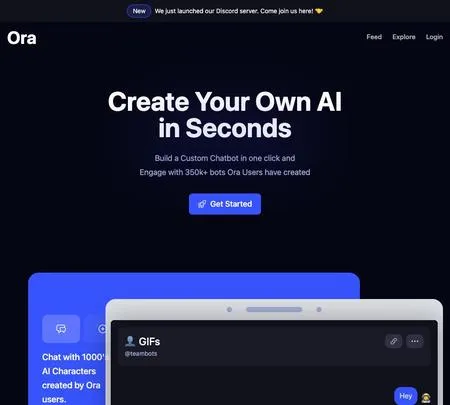 Ora.ai - AI Tool Info, Reviews, Alternatives | sayhi2.ai